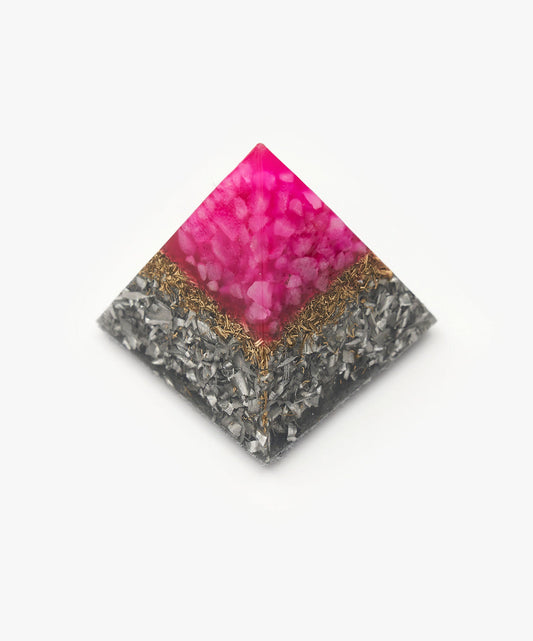 ORGONITE PIRAMIDE CUATRO LADOS