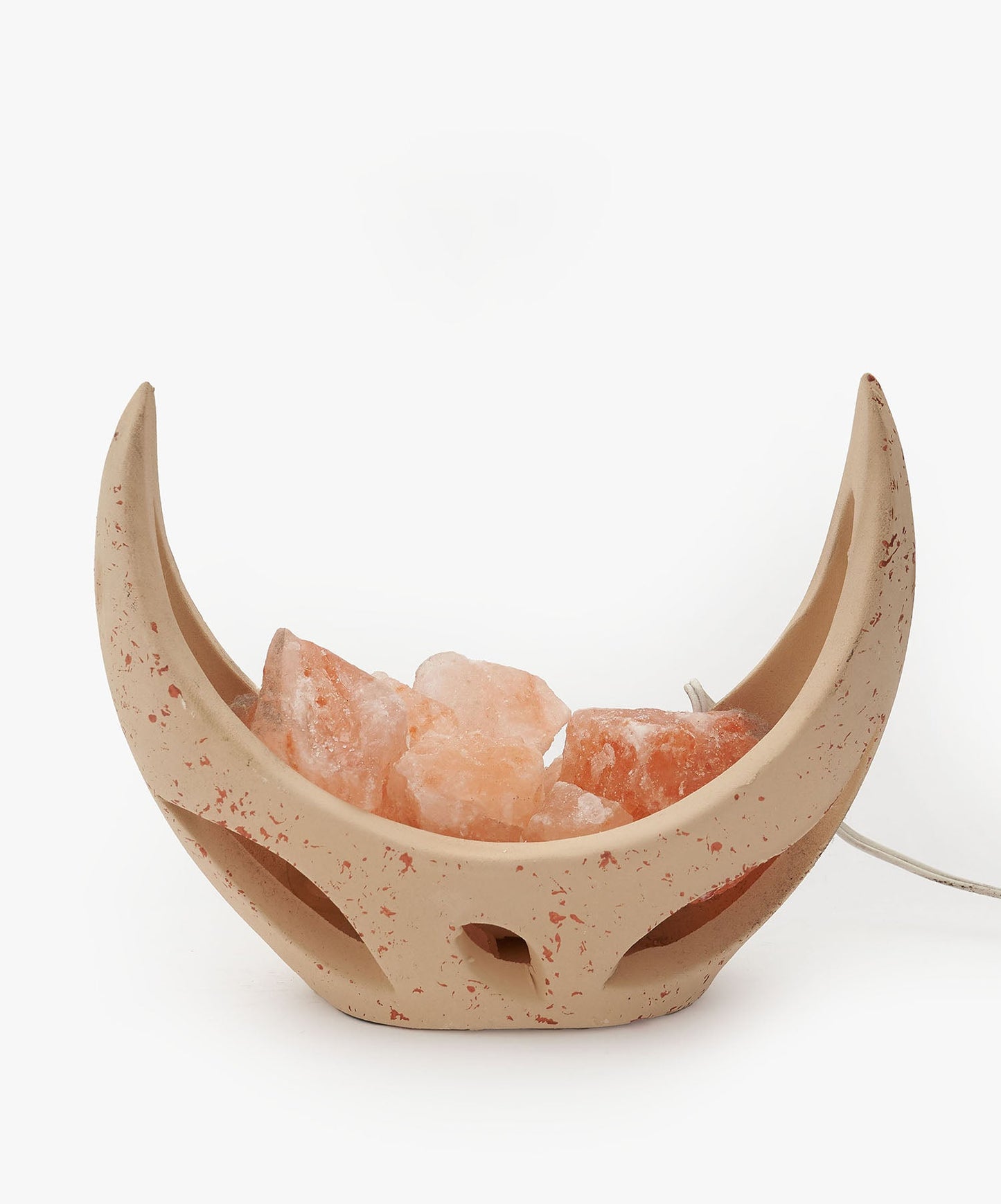 LAMPARA DE SAL EN CUENCO DE CERAMICA