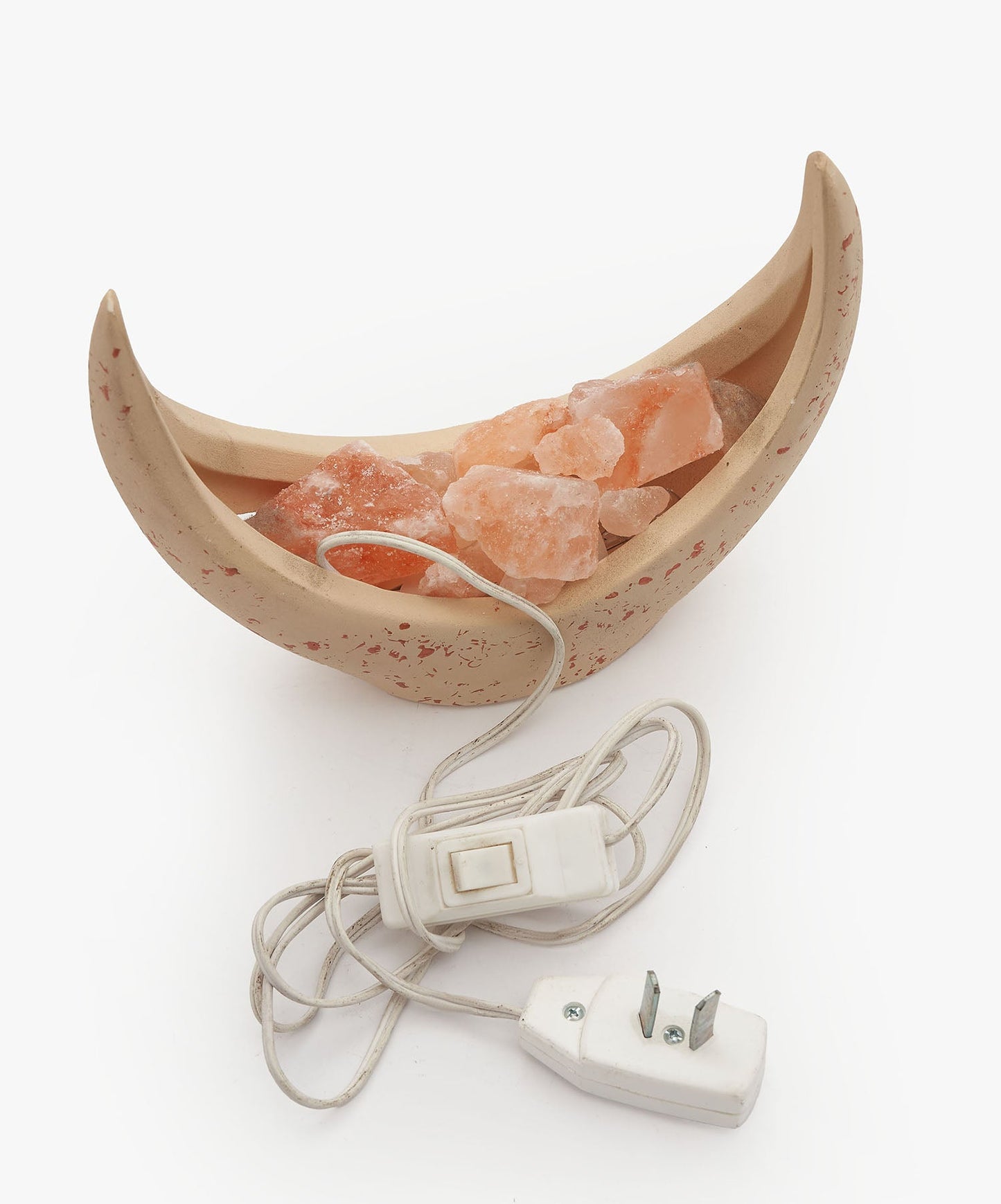 LAMPARA DE SAL EN CUENCO DE CERAMICA