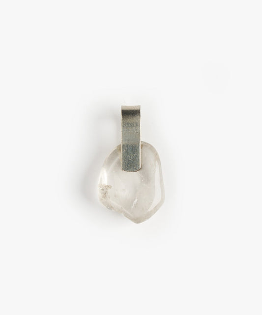 DIJE LAZO ANCHO DE CUARZO CRISTAL