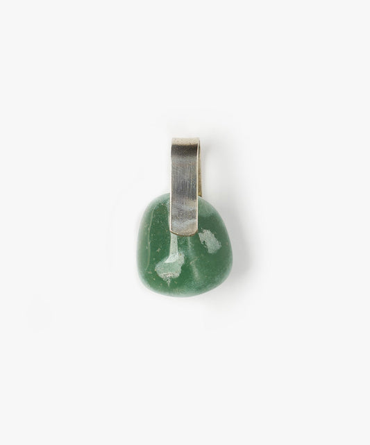 DIJE LAZO ANCHO DE CUARZO VERDE