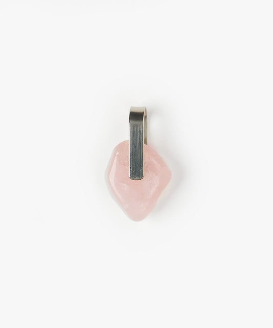 DIJE LAZO DE CUARZO ROSA
