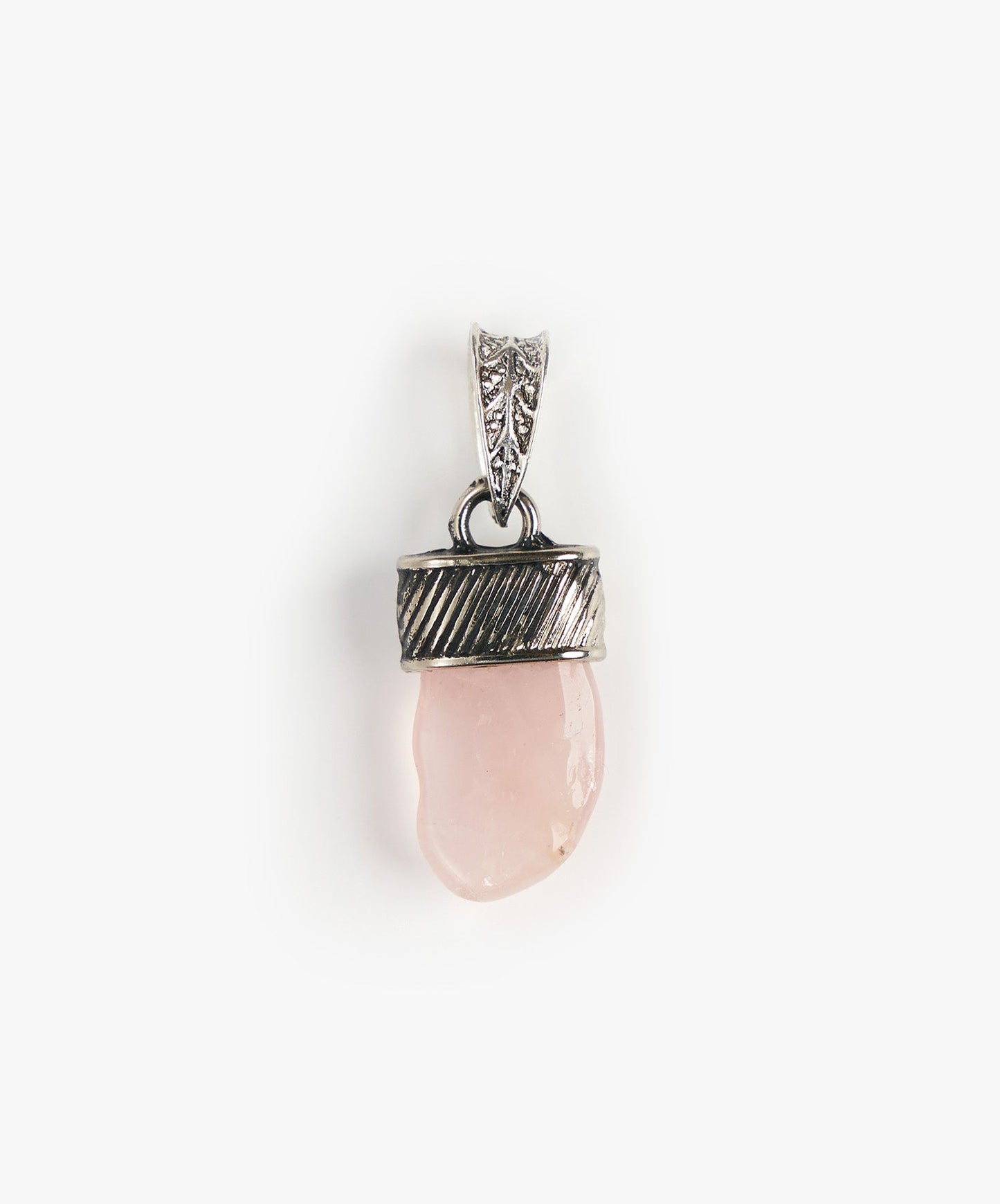 DIJE RAYITA DE CUARZO ROSA