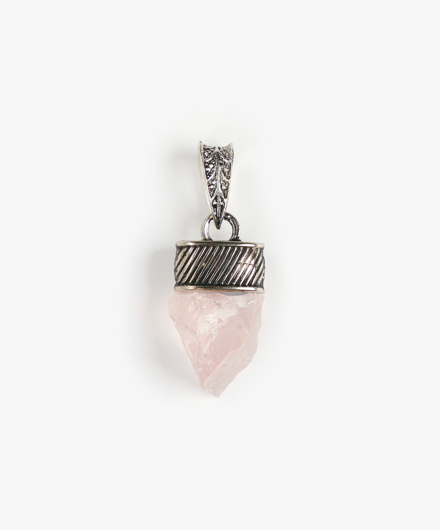 DIJE RAYITA DE CUARZO ROSA