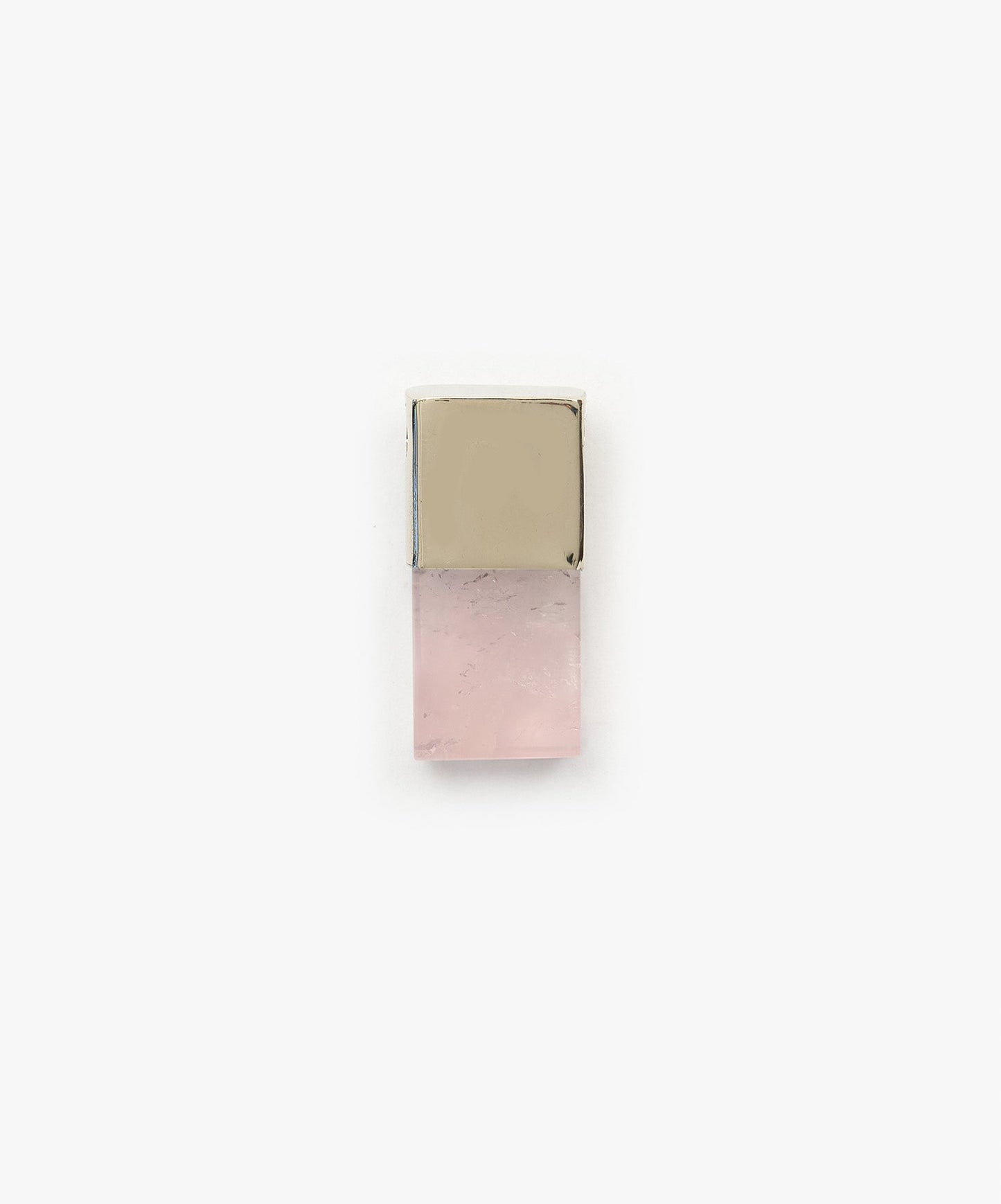 DIJE PENDRIVE  DE CUARZO ROSA
