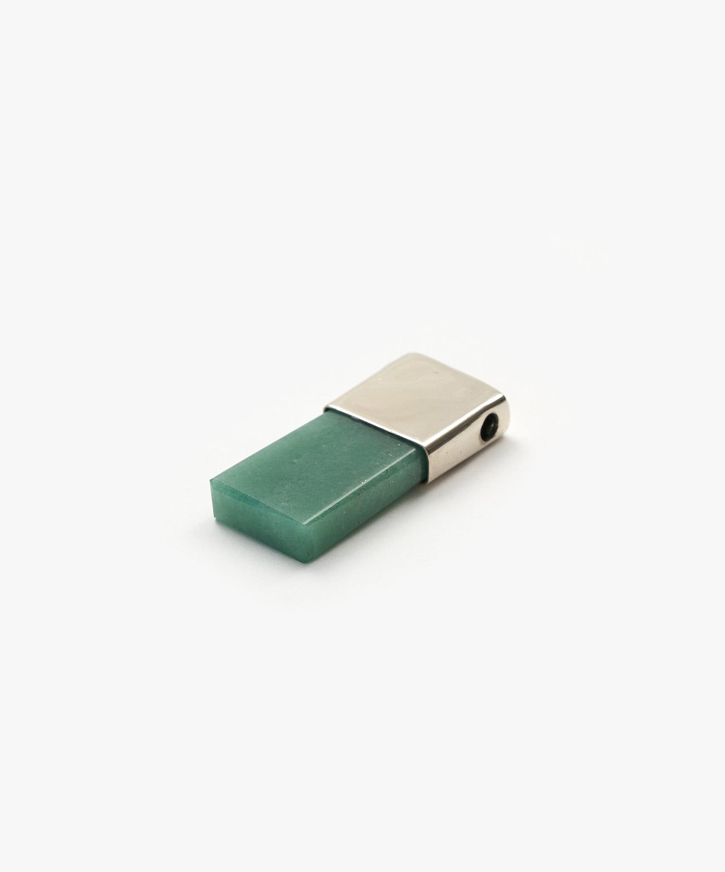 DIJE PENDRIVE  DE CUARZO VERDE