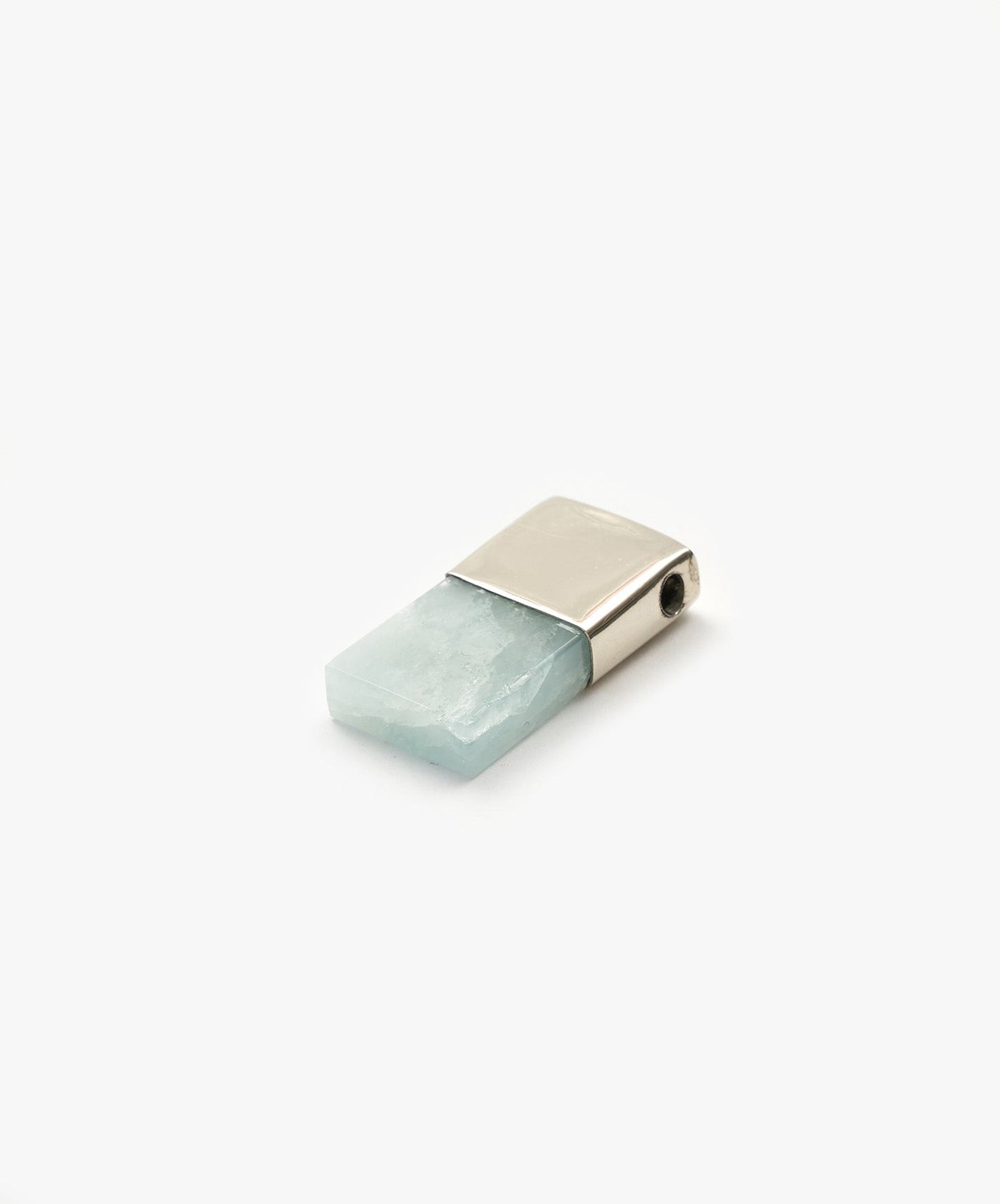 DIJE PENDRIVE  DE AGUAMARINA