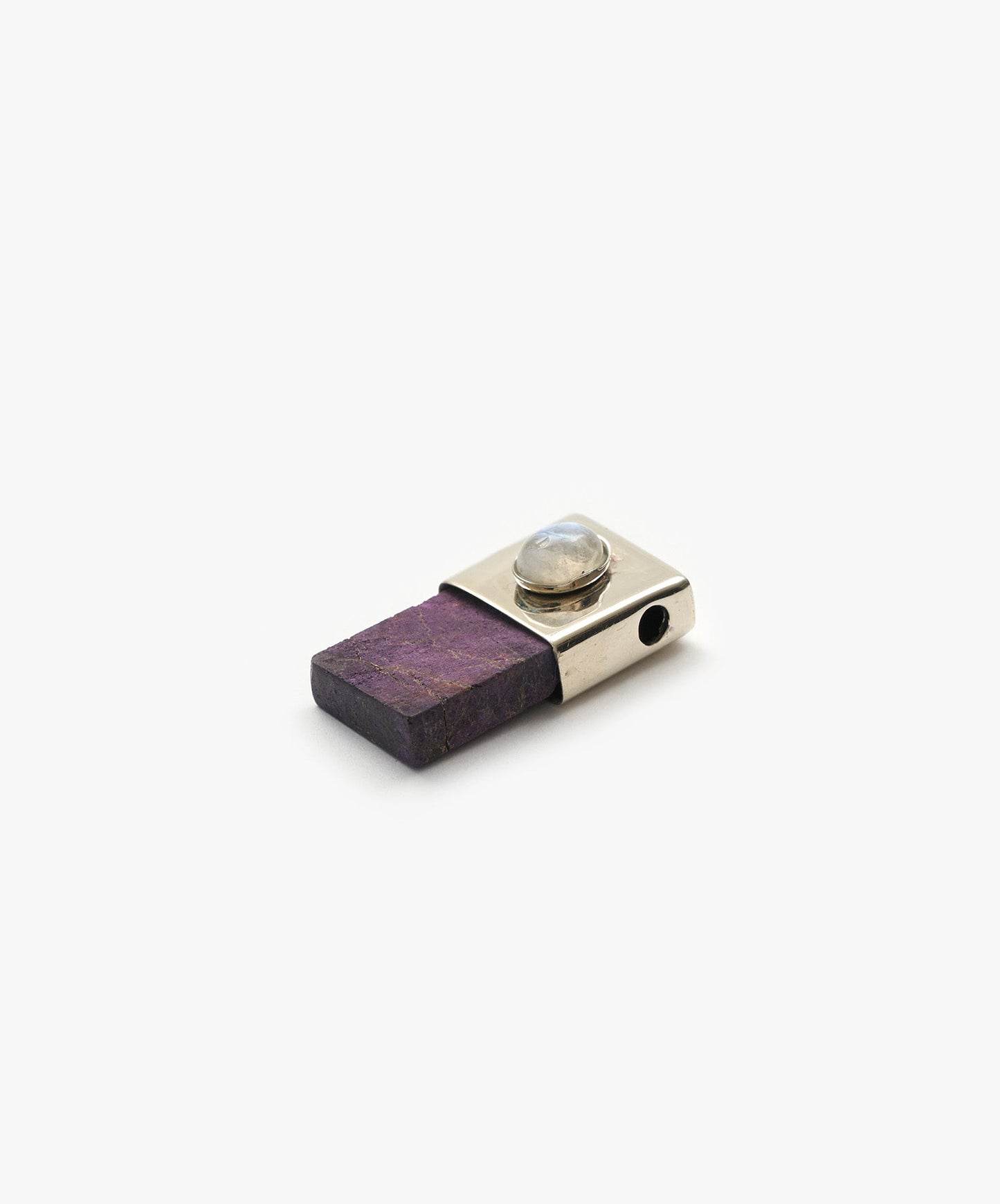 DIJE PENDRIVE DE PURPURITA CON CABUCHON