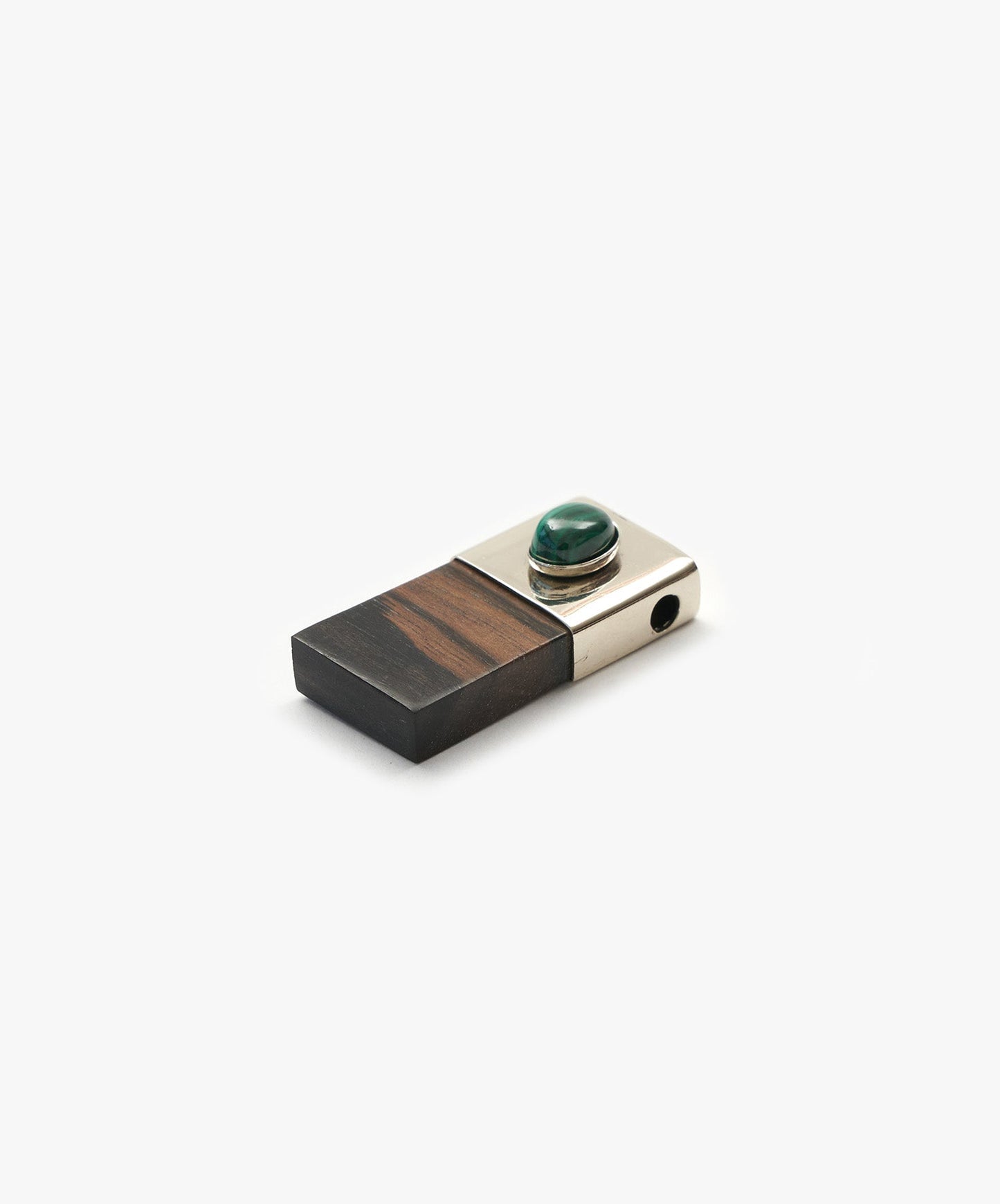 DIJE PENDRIVE DE EBANO CON CABUCHON