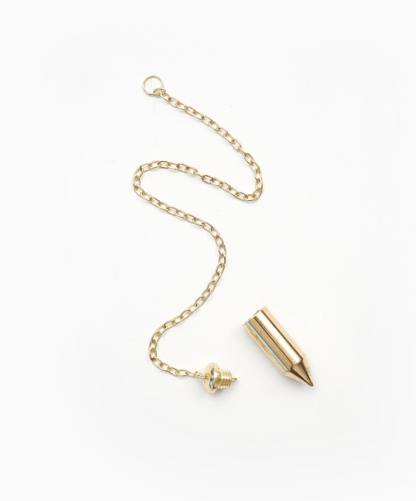 PENDULO DE BRONCE CON TESTIGO