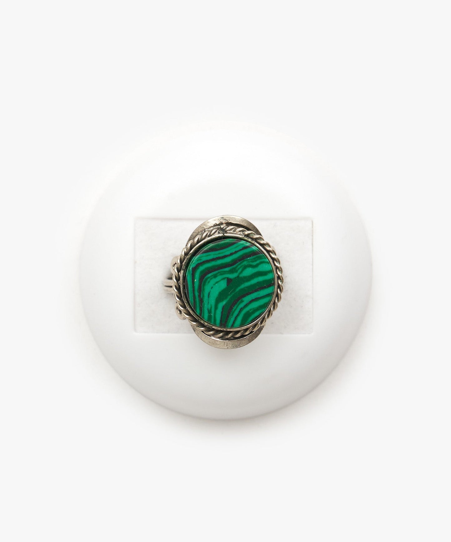 ANILLO PERUANO DE MALAQUITA