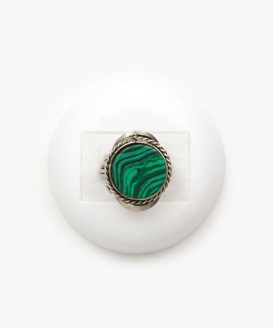 ANILLO PERUANO DE MALAQUITA