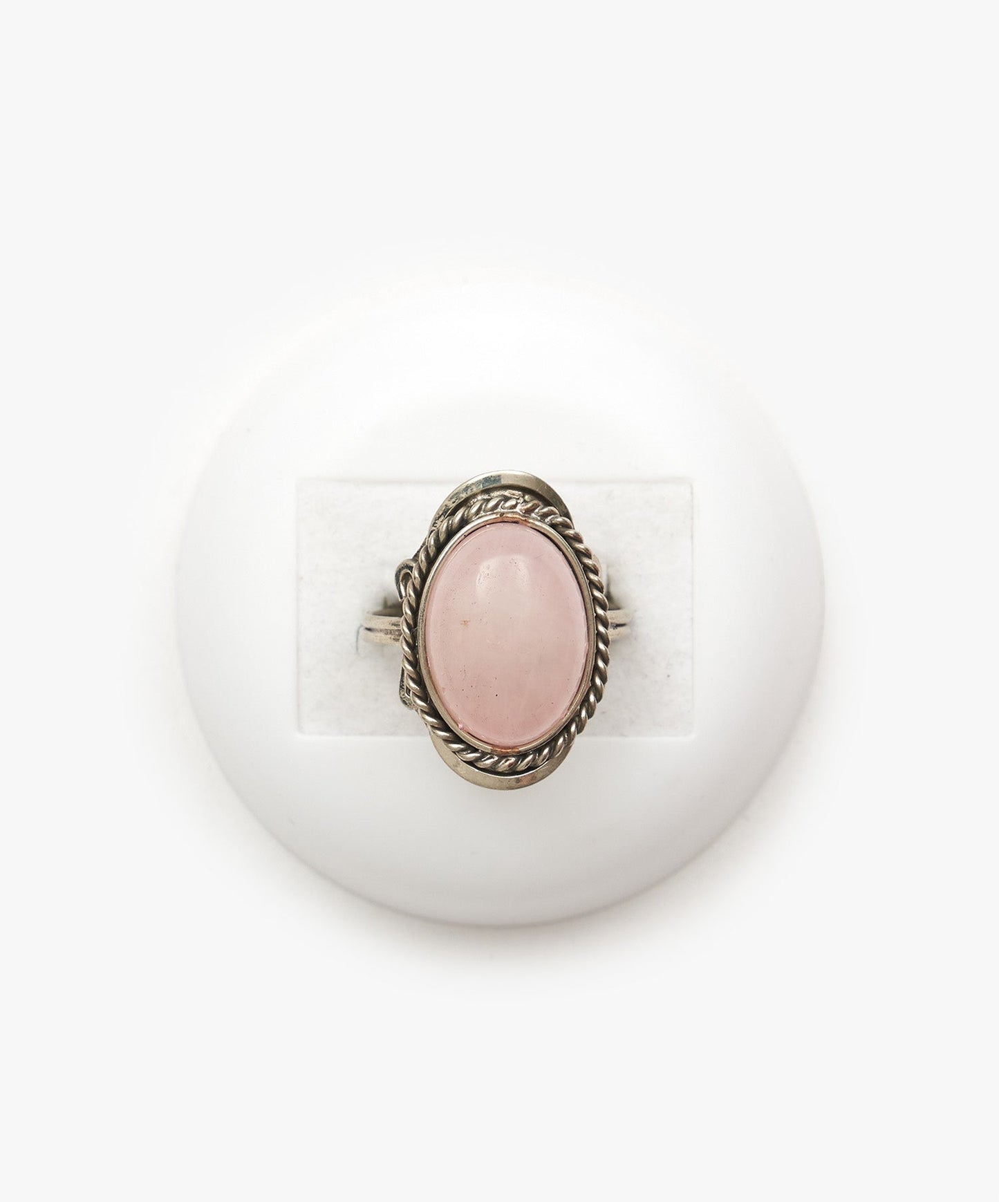 ANILLO PERUANO DE CUARZO ROSA