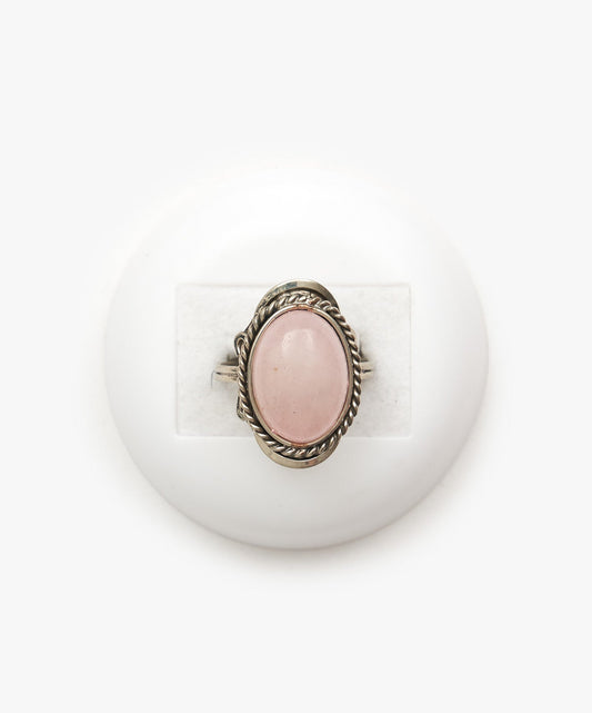 ANILLO PERUANO DE CUARZO ROSA