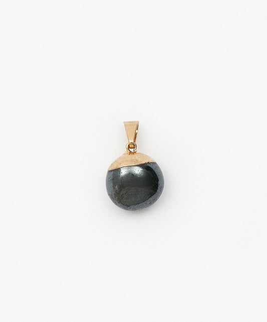 DIJE CON BAÑO DE ORO ROLADAS HEMATITE