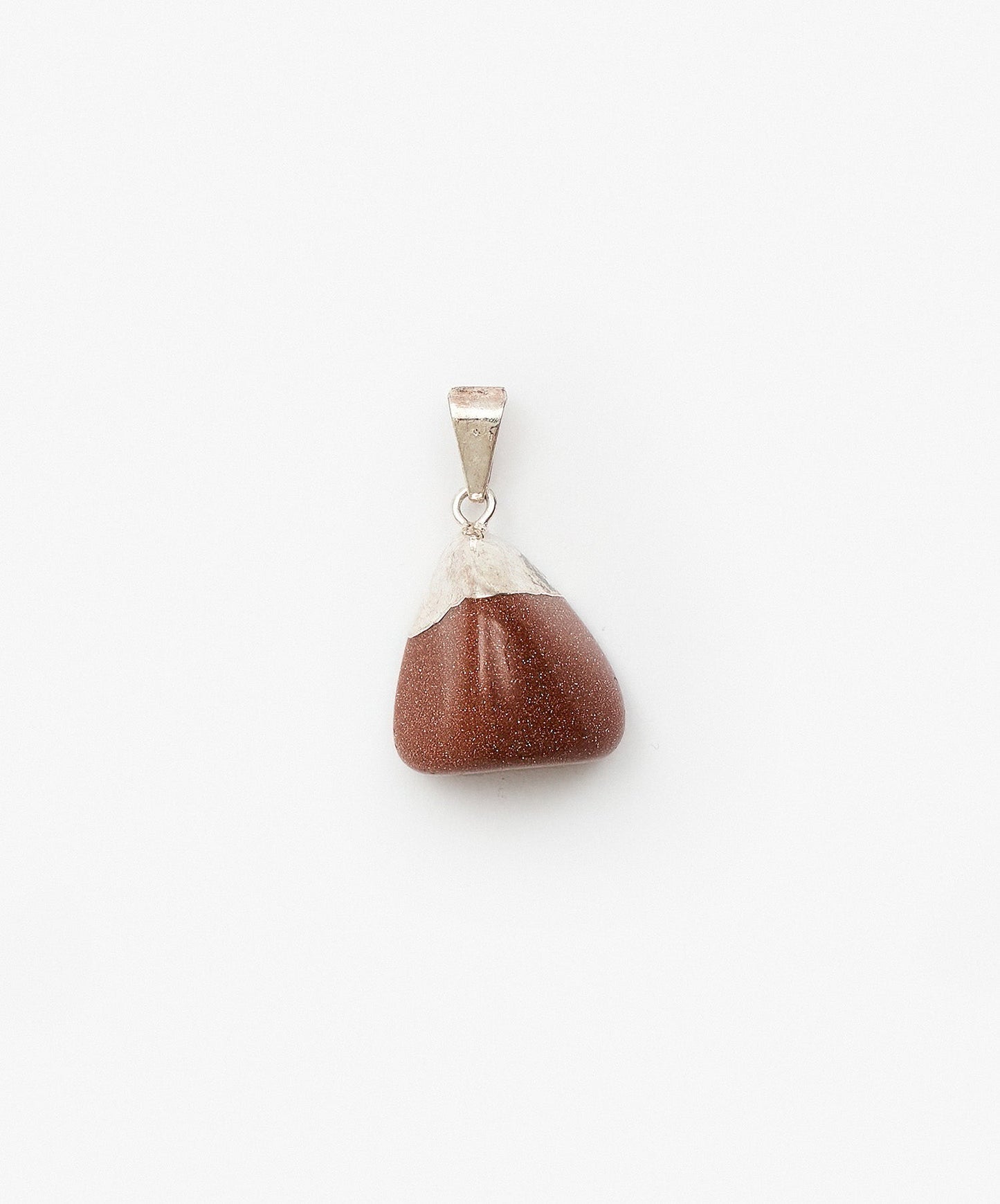 DIJE CON BAÑO DE PLATA ROLADAS DE LLUVIA DE ORO-GOLDSTONE