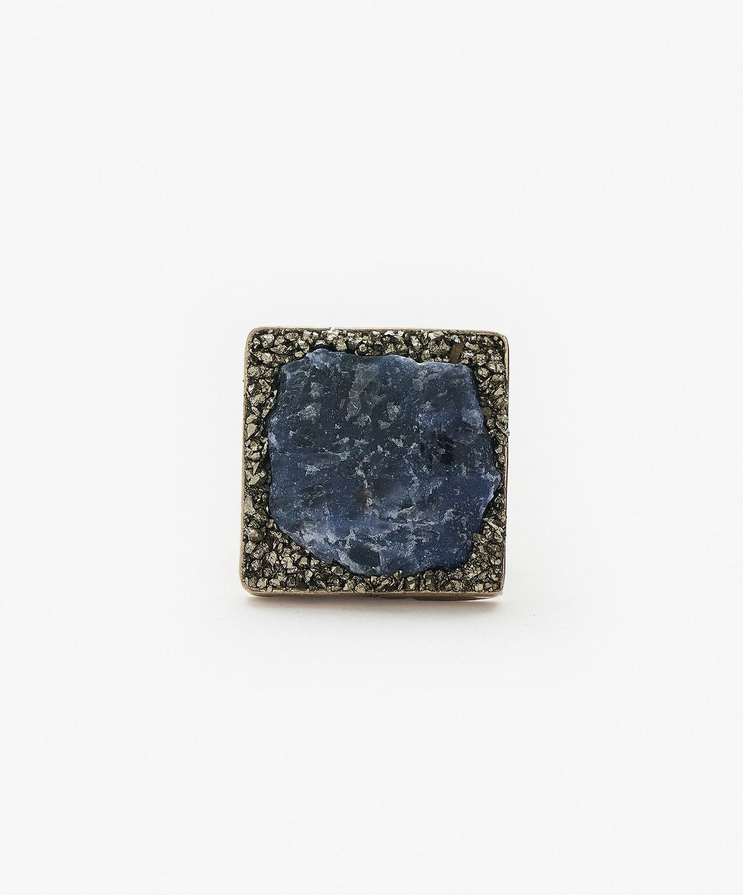 ANILLO GEOMETRICO CUADRADO DE SODALITA