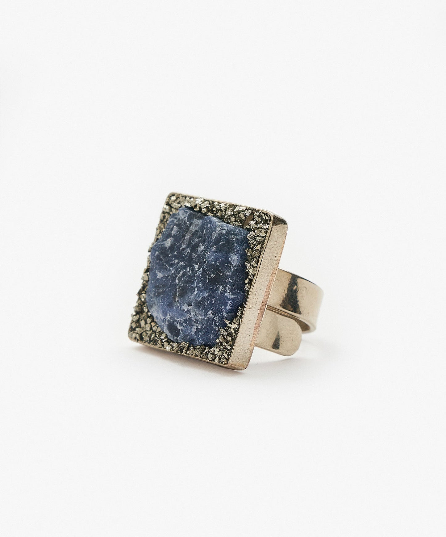 ANILLO GEOMETRICO CUADRADO DE SODALITA