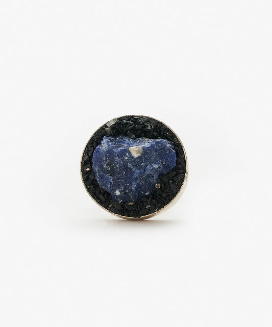 ANILLO GEOMETRICO CIRCULO DE SODALITA