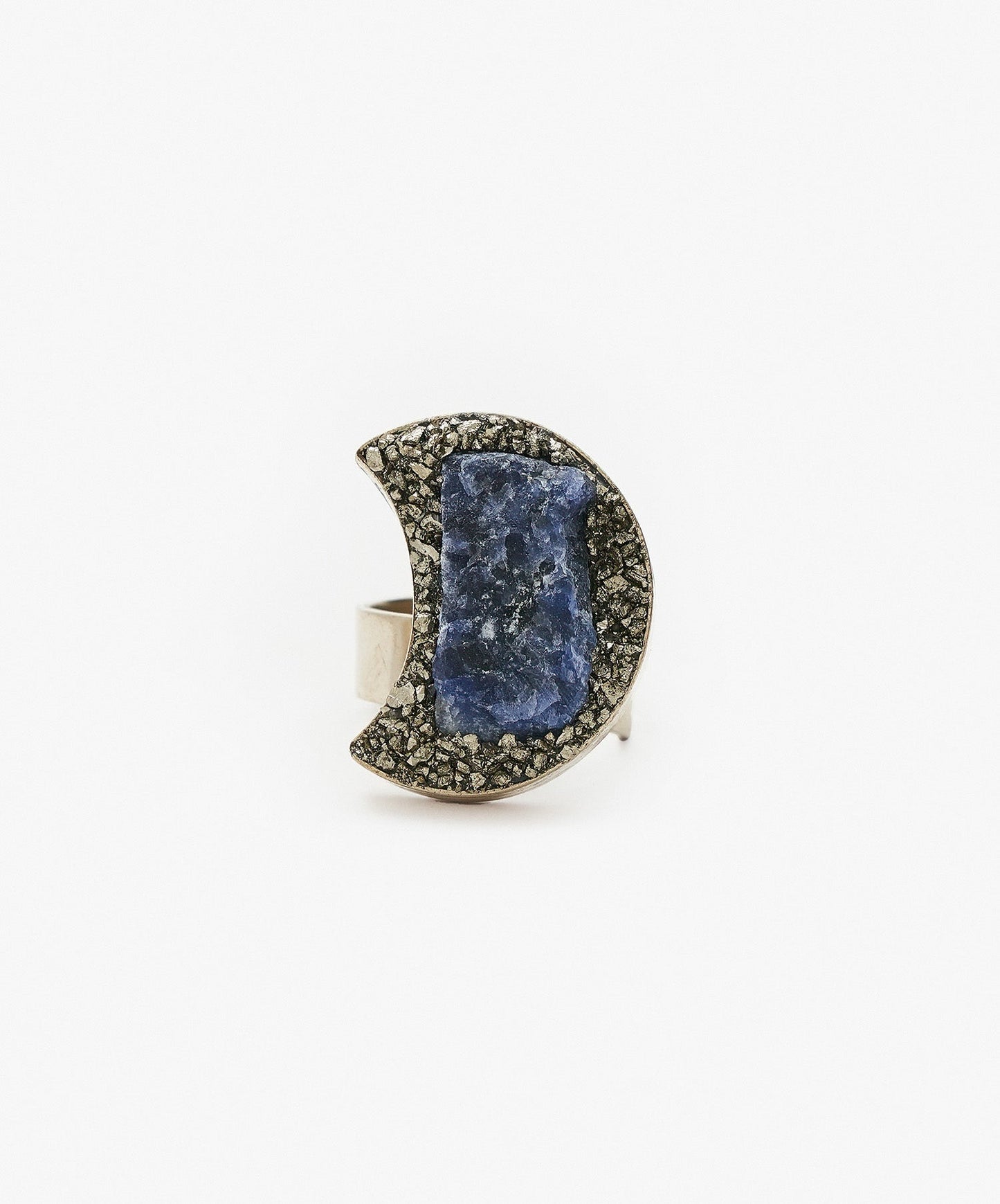 ANILLO GEOMETRICO LUNA DE SODALITA