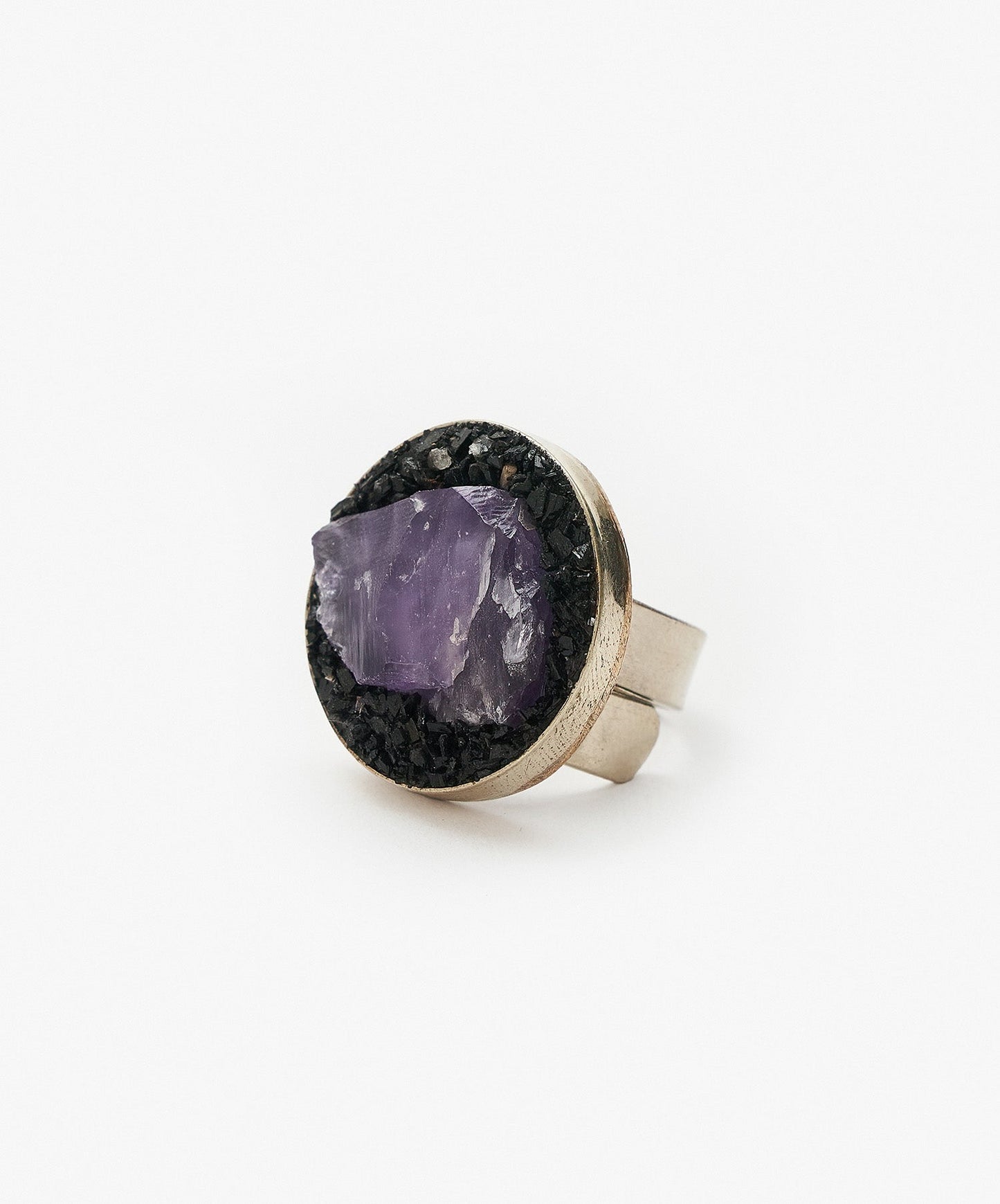 ANILLO GEOMETRICO CIRCULO DE AMATISTA