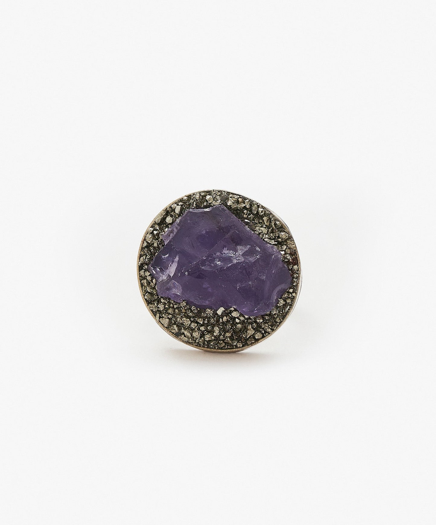 ANILLO GEOMETRICO CIRCULO DE AMATISTA