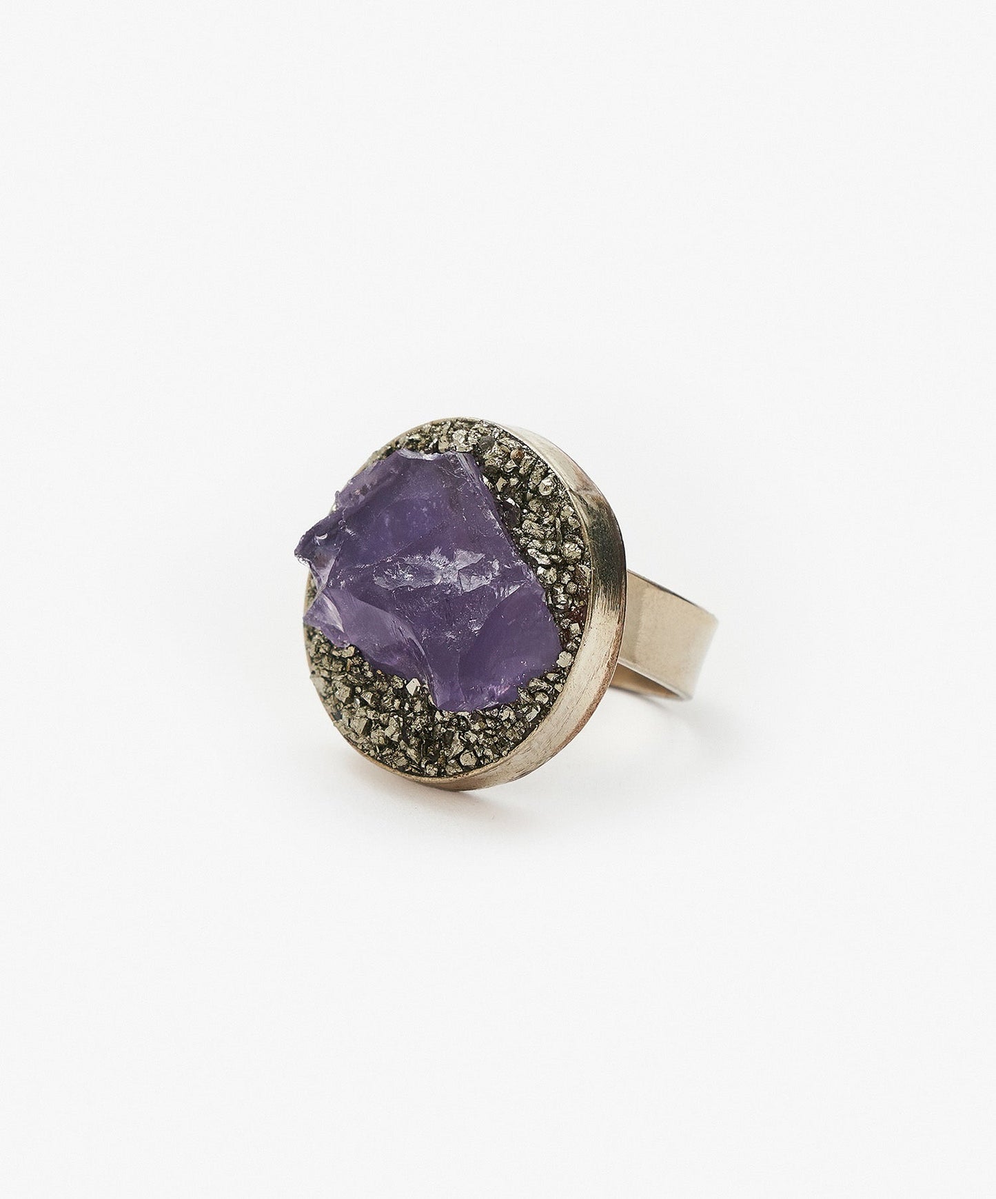 ANILLO GEOMETRICO CIRCULO DE AMATISTA