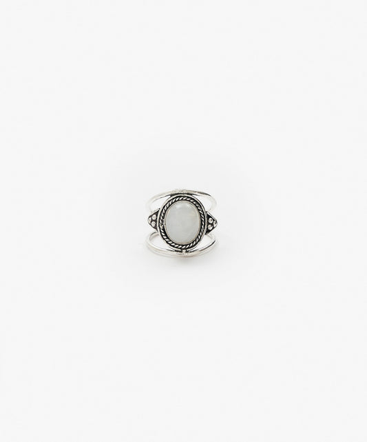 ANILLO TARUMI DOBLE DE PIEDRA DE LA LUNA